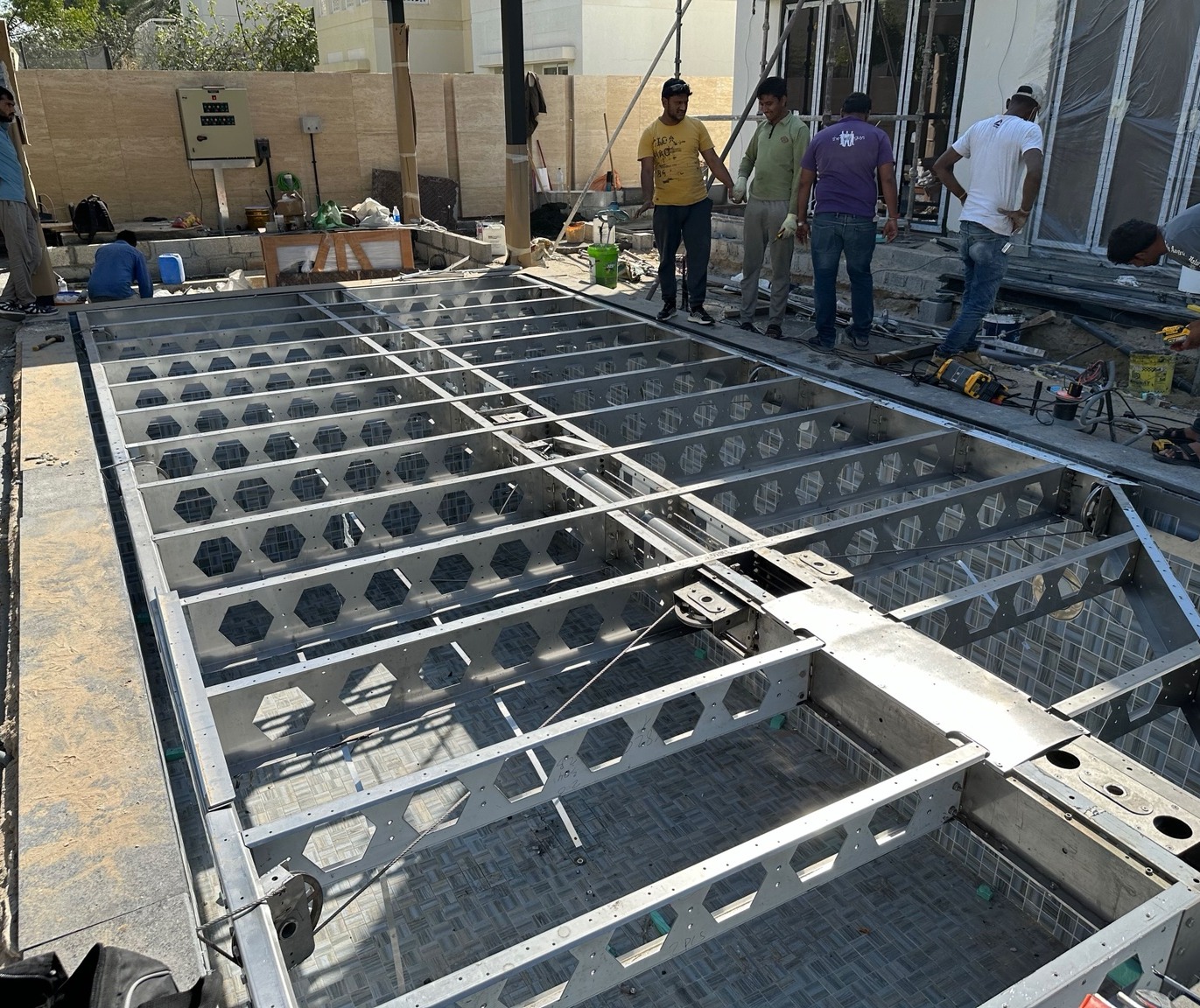 Stainless steel lifting structure