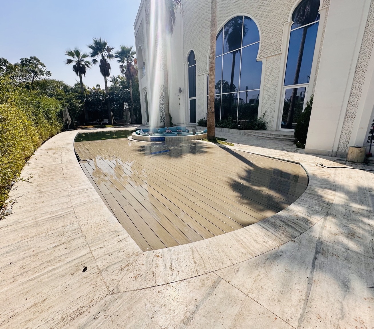 Raised deck surface